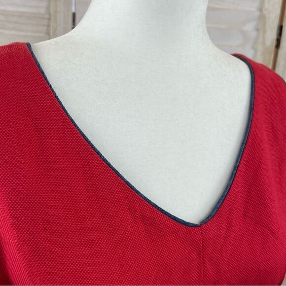 Vilagallo Linen Blend Embellished Sheath Dress 44 / 12 - Picture 5 of 16